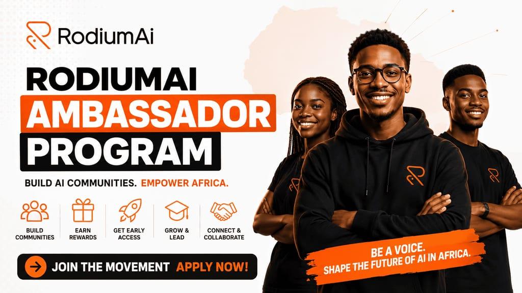 Join the RodiumAi RODISTAR Program: grow AI communities across Africa